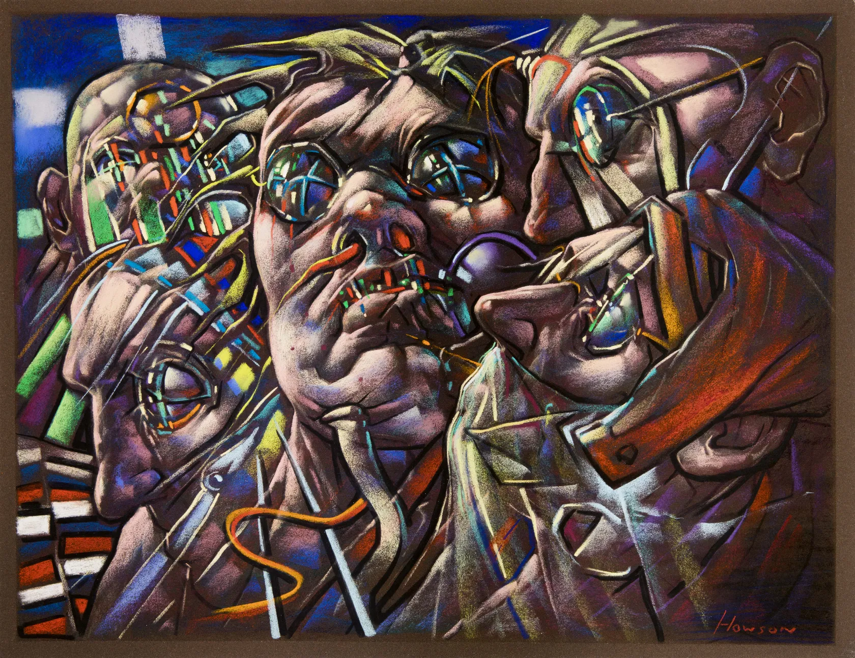 Peter Howson, Raga and Contempt, 2017