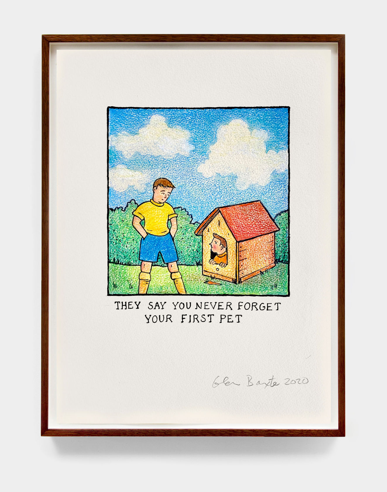 Glen Baxter They Say You Never Forget Your First Pet, 2020