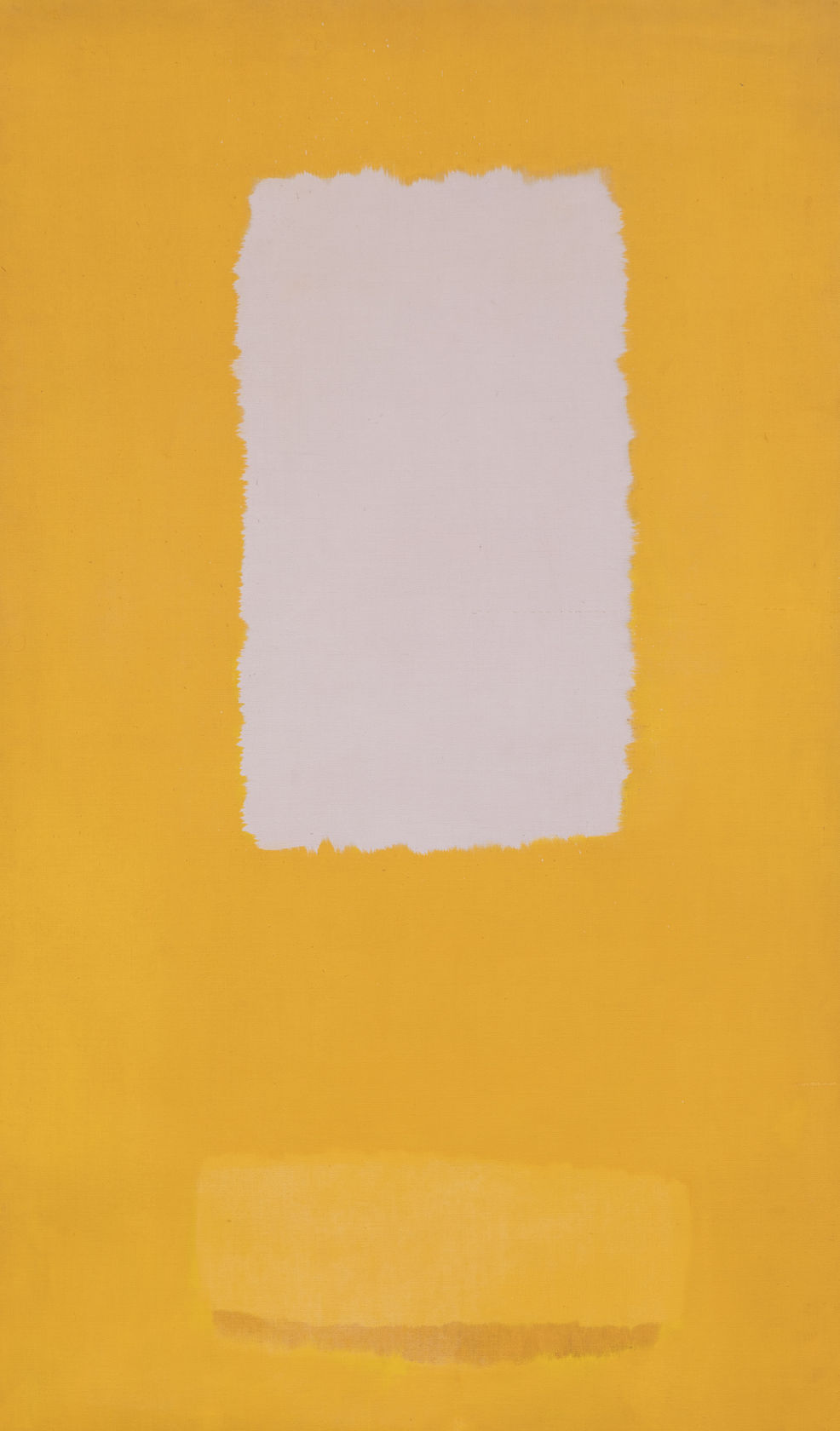 Michael Kidner Grey rectangle on yellow - After Image, c. 1959