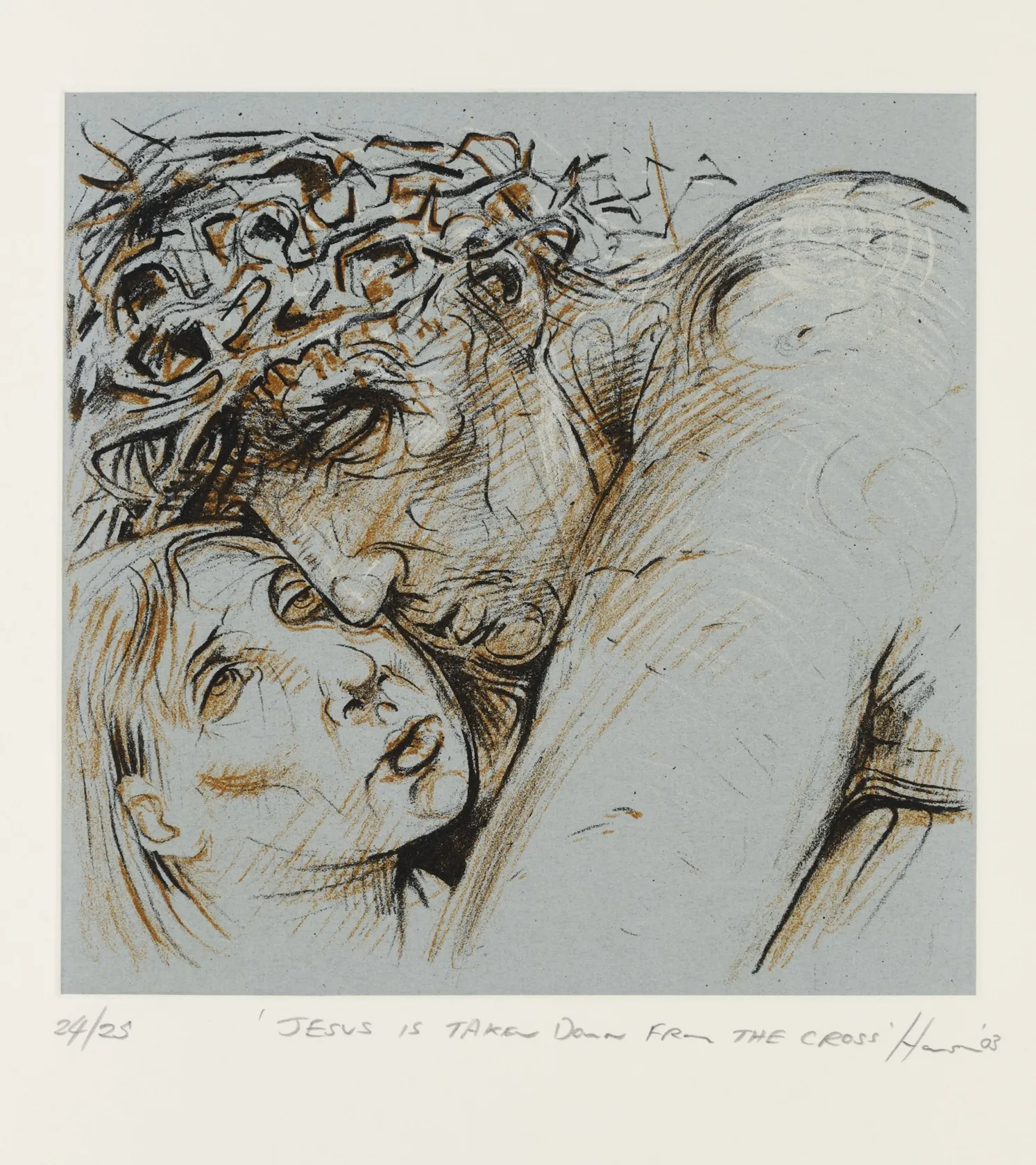 Peter Howson, The Stations of the Cross XIV. Jesus Is Taken Down From The Cross, 2003