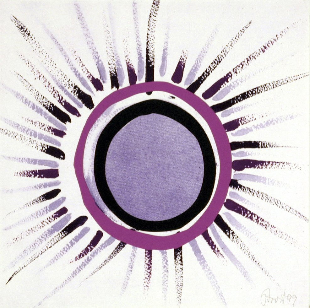 Terry Frost Orchard Sunbursts (mauve), 1999