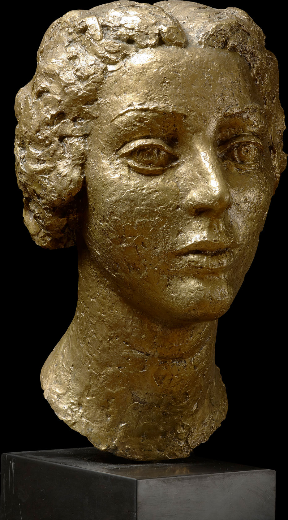 Inscribed ‘Dobson’ on the reverse (base of the neck)  Bronze with gold patina  Height, 16 in. (41 cm)