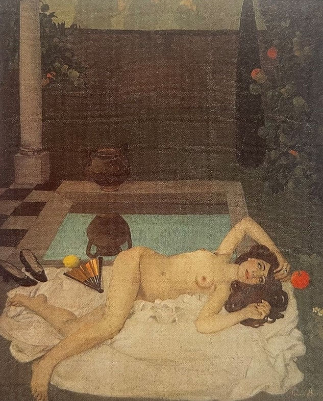 Signed 'SIMON BUSSY' lower right  Oil on hessian  25 x 32 1/8 in. (63.5 x 81.5 cm)