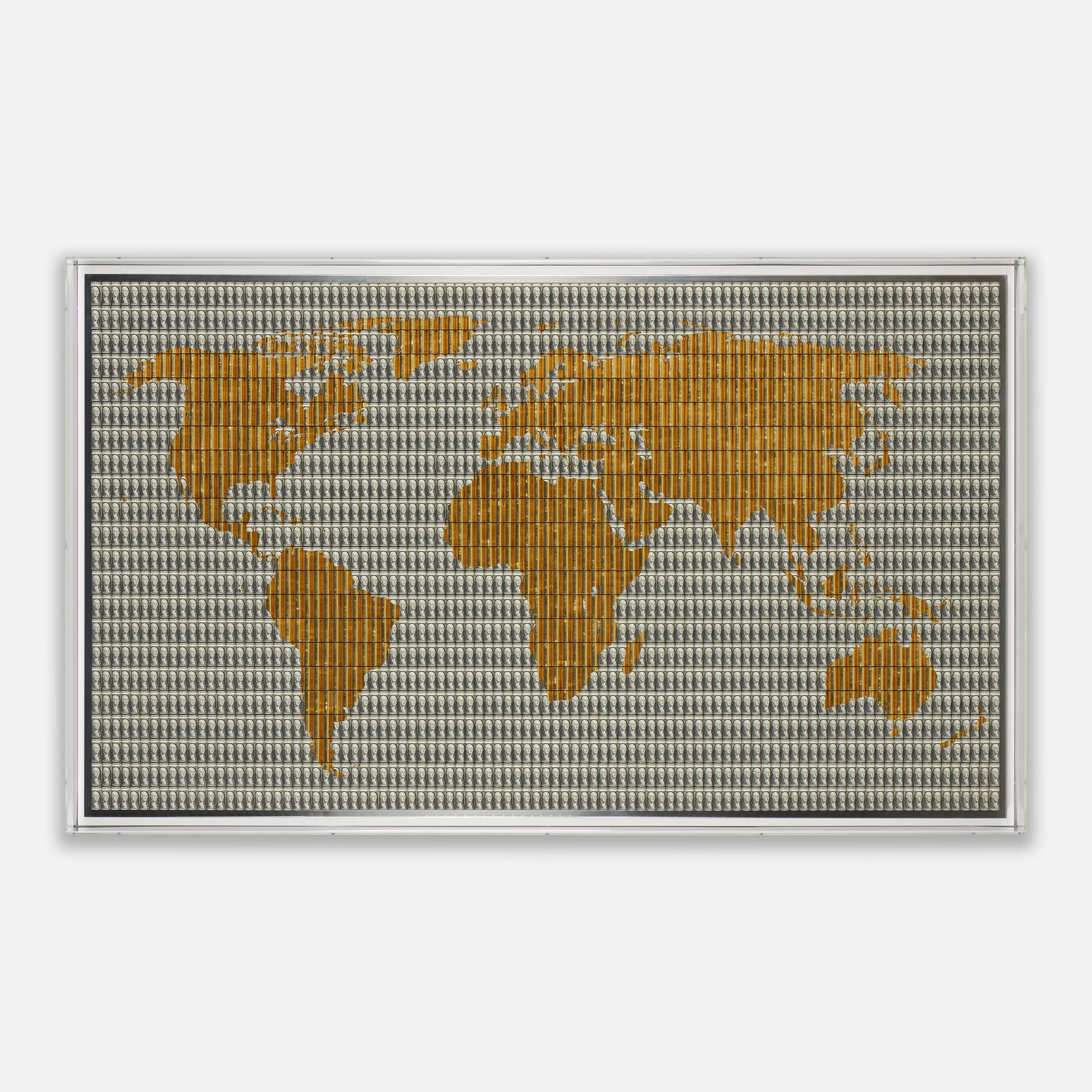 Santiago Montoya Red Golden World Map