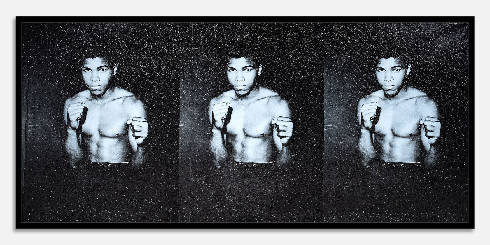 Russell Young Muhammad Ali, Float Like a Butterfly, Sting Like a Bee When We Were King Blue