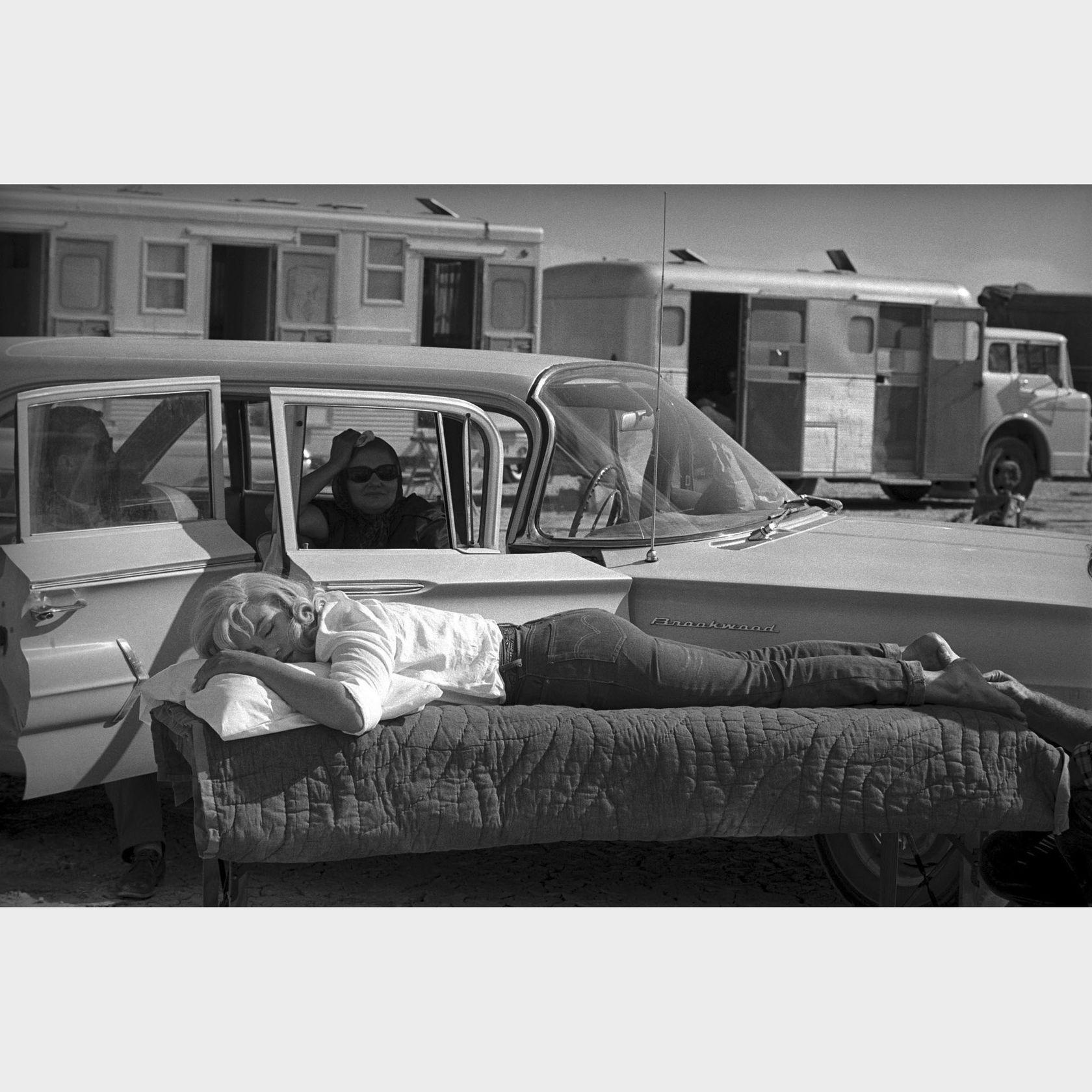 Eve Arnold Resting on the set of The Misfits