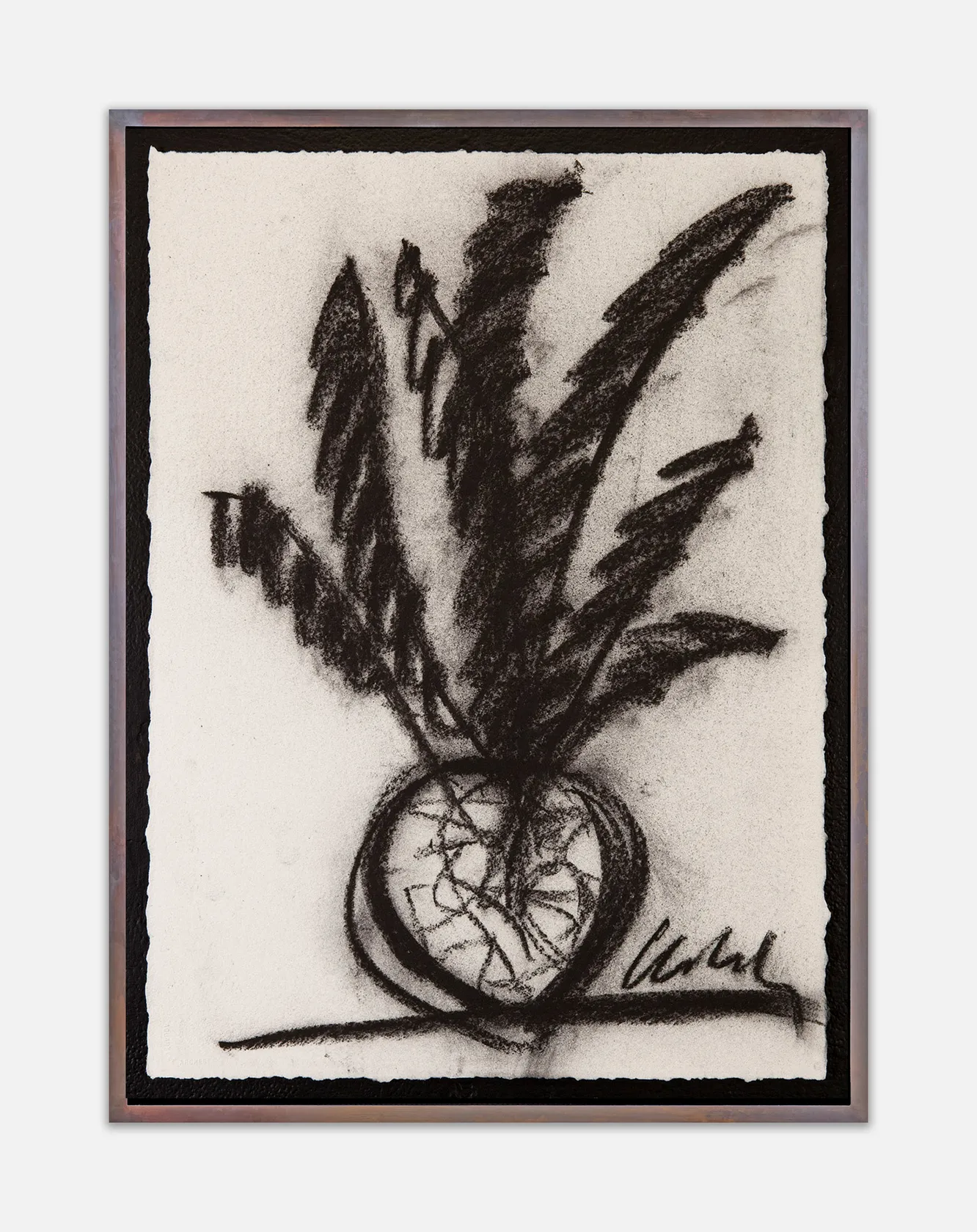Dale Chihuly, Charcoal Ikebana Drawing