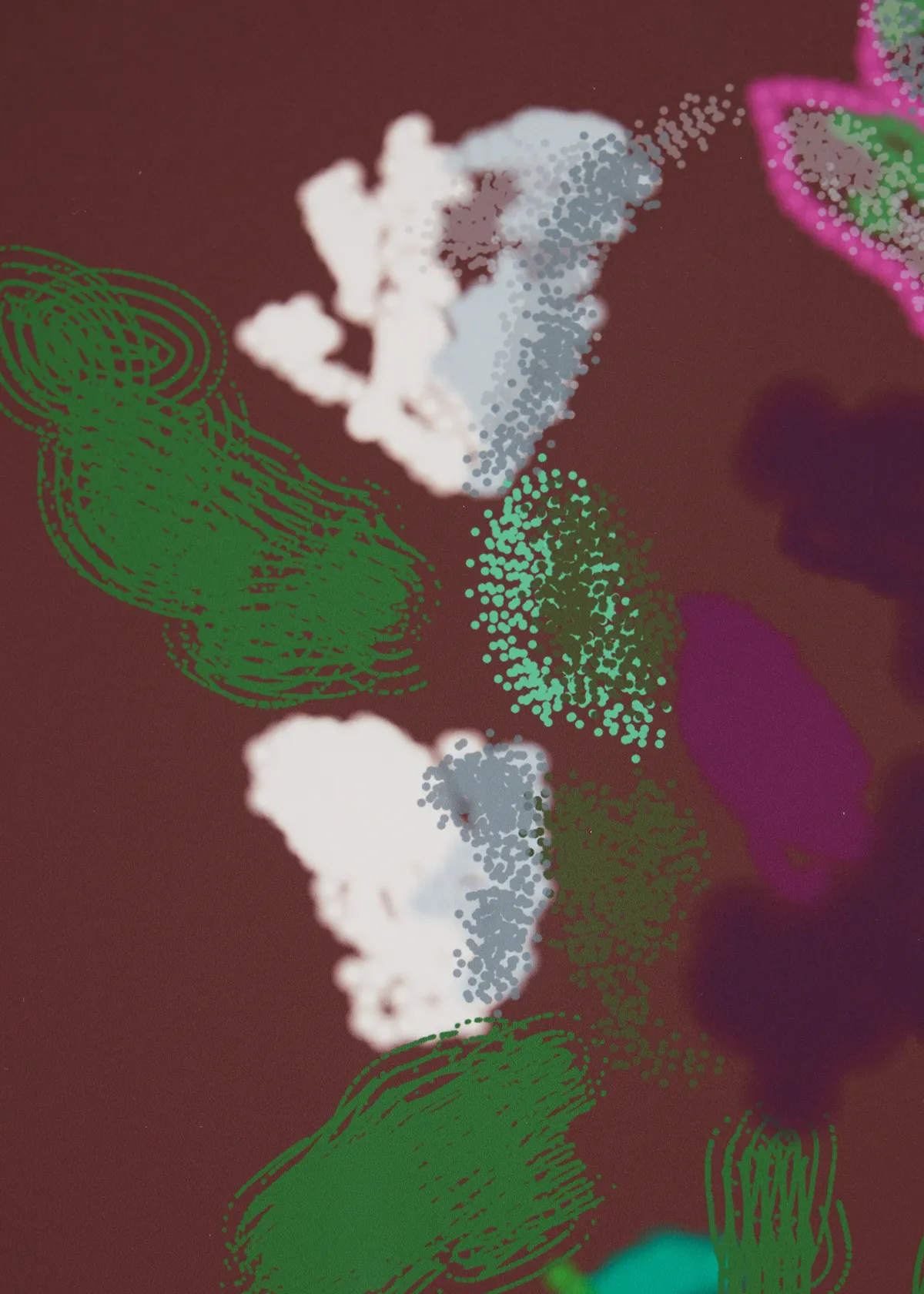 David Hockney 7th March 2021, More Flowers on a Table