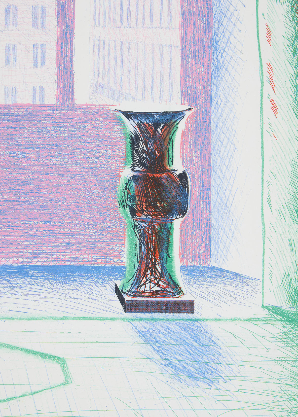 David Hockney Two Vases in the Louvre