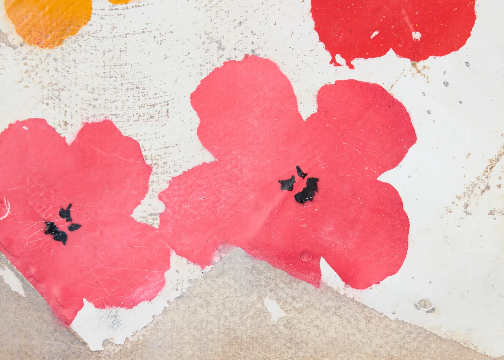 James McQueen McQueen Monkeys on Warhol Flowers II