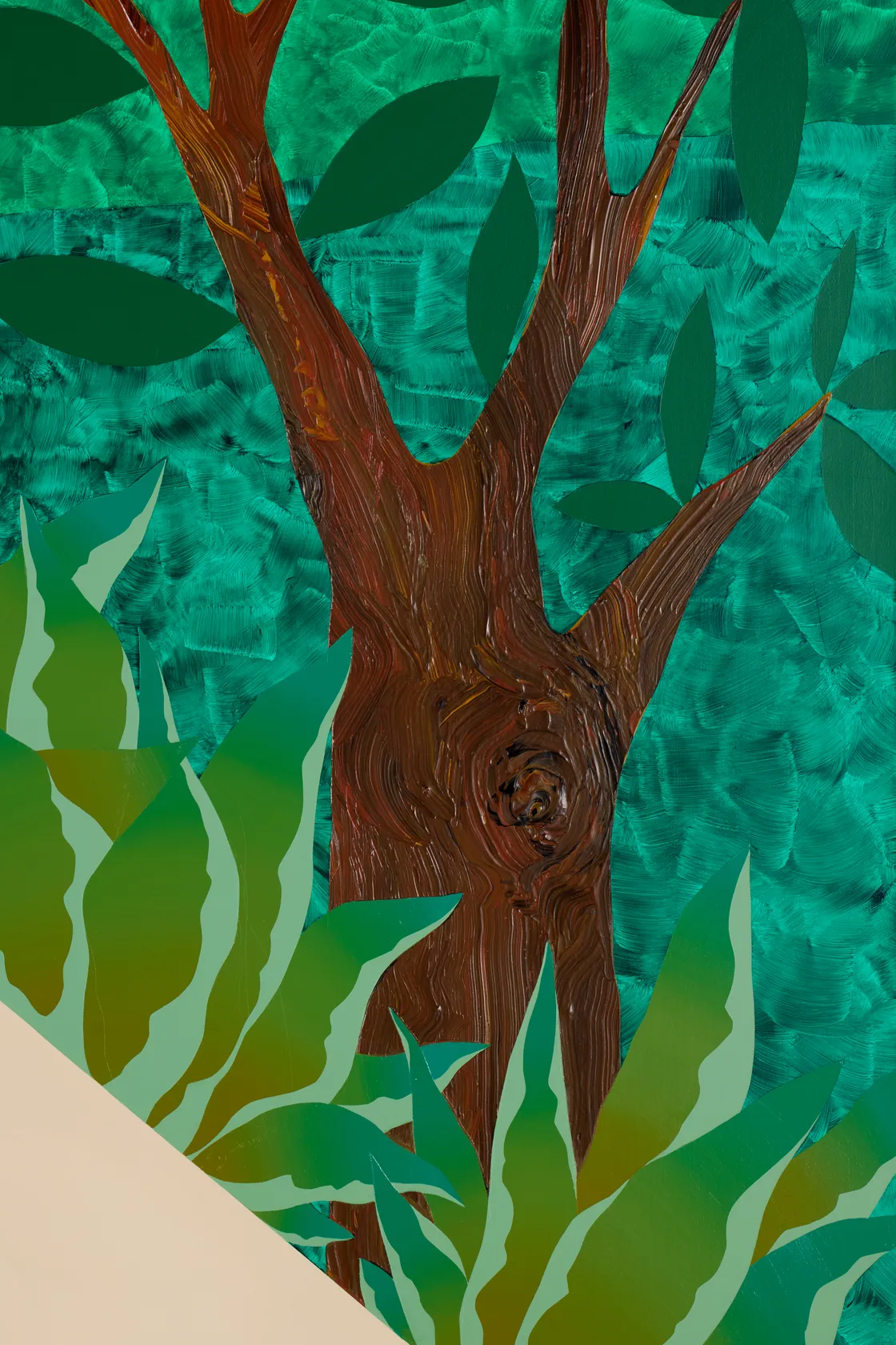 Pedro Paricio, Pool with Two Figures on a Landscape, 2025