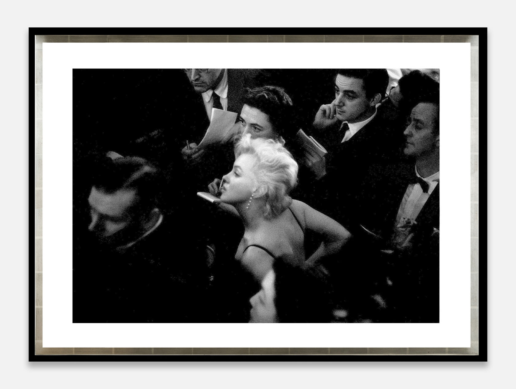 Eve Arnold, Press Meeting at The Ritz for The Prince and The Showgirl, 1957