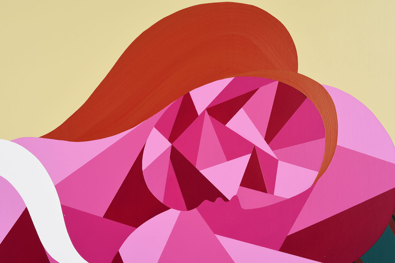 Pedro Paricio, Woman with Red Hair I, 2017