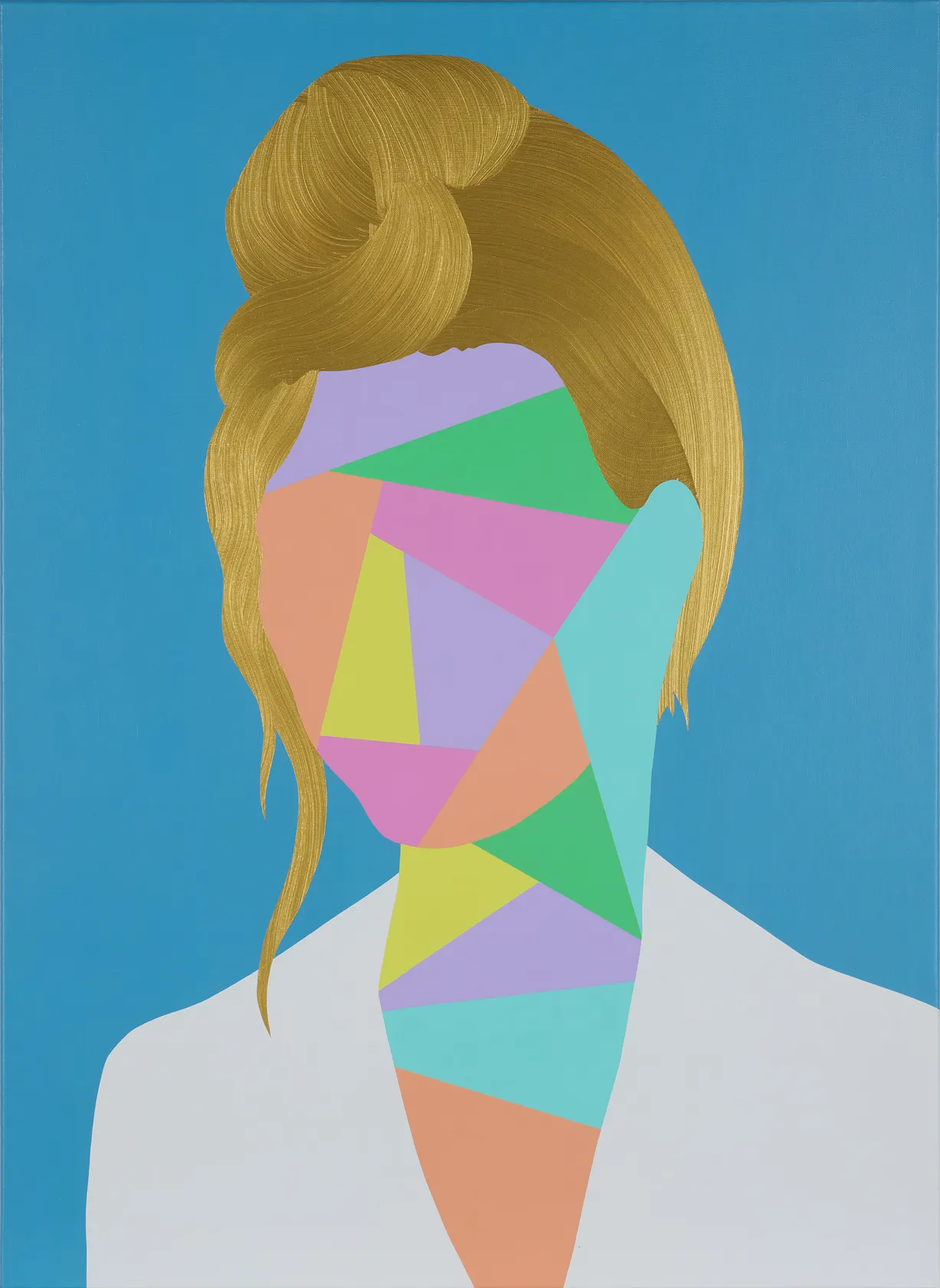 Pedro Paricio, Blue Portrait, 2023