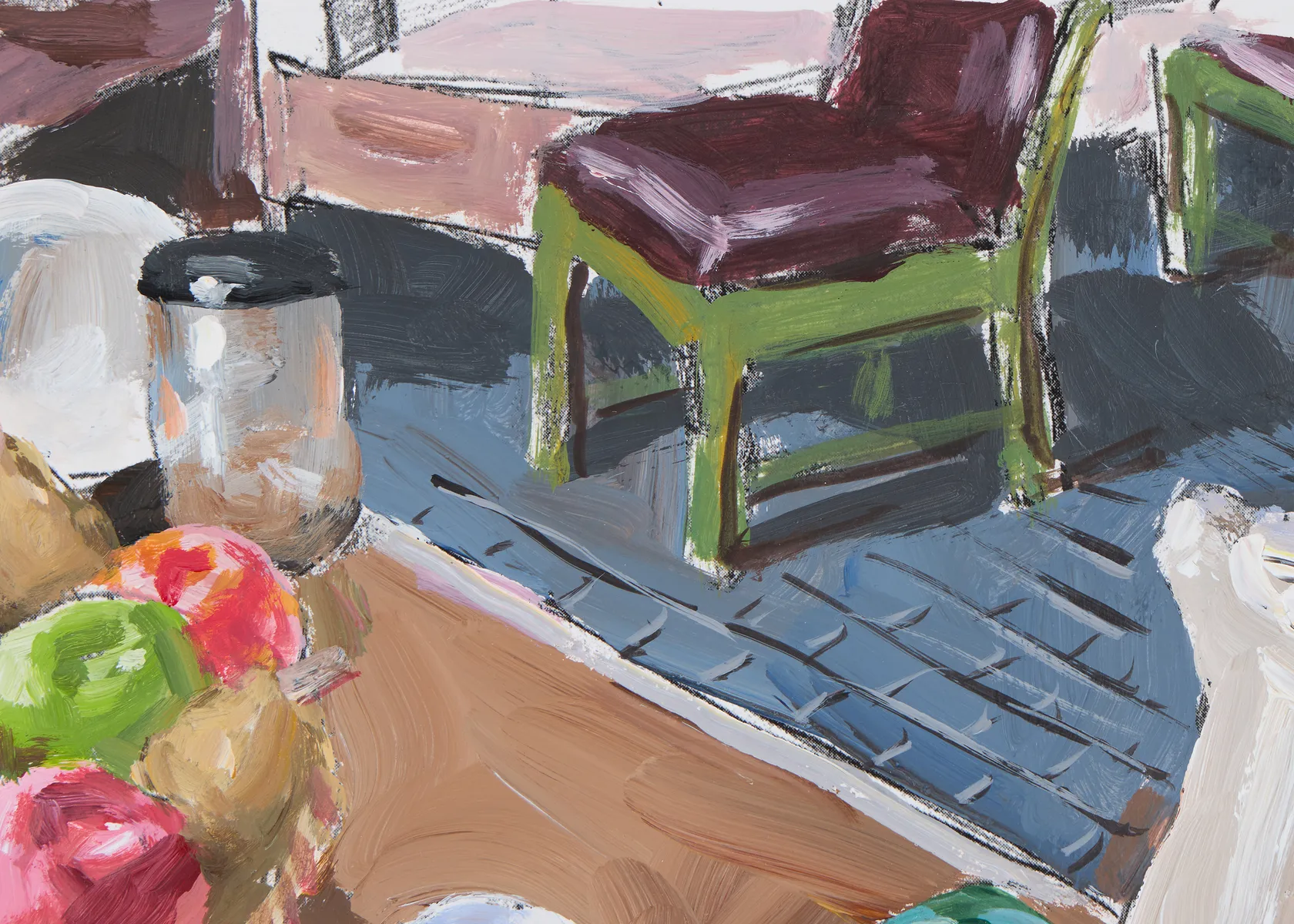 Bob Dylan, Still Life with Peaches , 2024