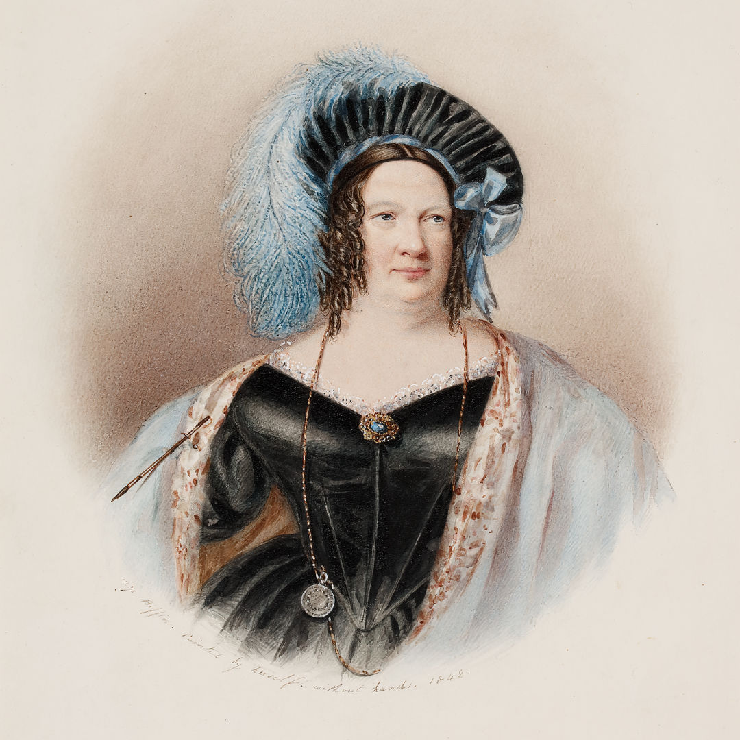 Sarah Biffin, Self-Portrait, 1842.