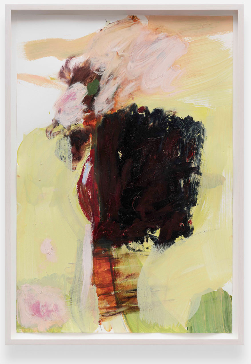 Megan Rooney Untitled, 2023 Acrylic, oil stick, pastel on paper 59.4 x 41.6 cm (23.39 x 16.38 in)