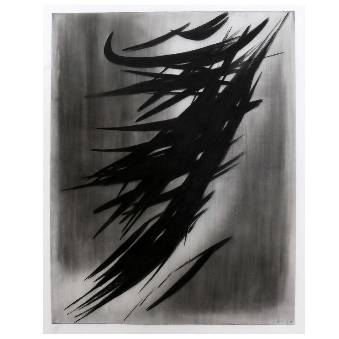 Study of After Hartung, T1958 – 3, 1958, 2021 Ink and charcoal on vellumImage 67.6 x 53.5 cm (26.61 x...