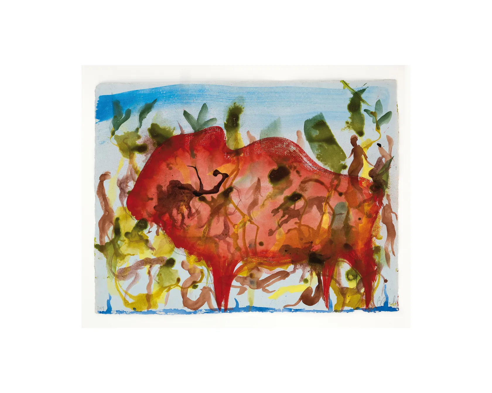 Miquel Barceló Altamira Pad Thai, 2019-21 Watercolour on paper 50 x 65.3 cm (19.69 x 25.71 in)