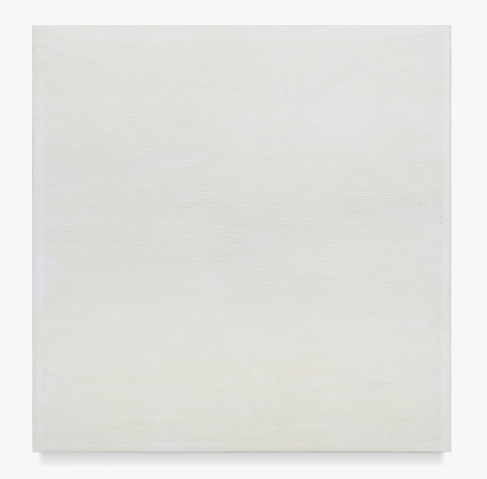 Liza Lou each day, 2021 oil paint and graphite on gessoed linen 127 x 129.5 cm (50 x 51 in)