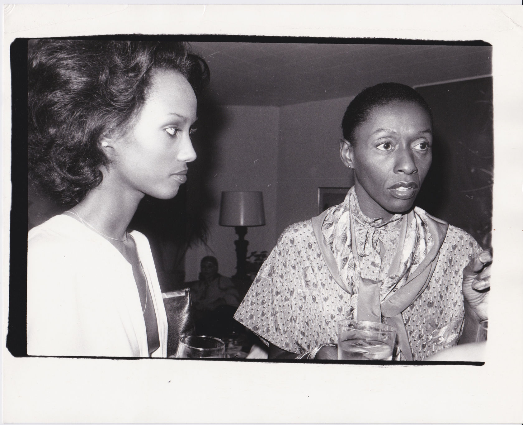 Iman and Bethann Hardison, New York, c.1976 Vintage gelatin silver print 20.3 x 25.4 cm (8 x 10 in)
