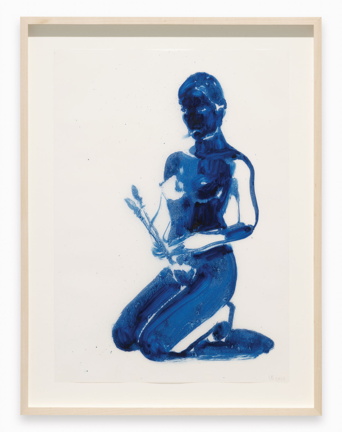 Lisa Brice Untitled, 2023 Oil on tracing paper 41.9 x 29.6 cm (16.5 x 11.65 in)