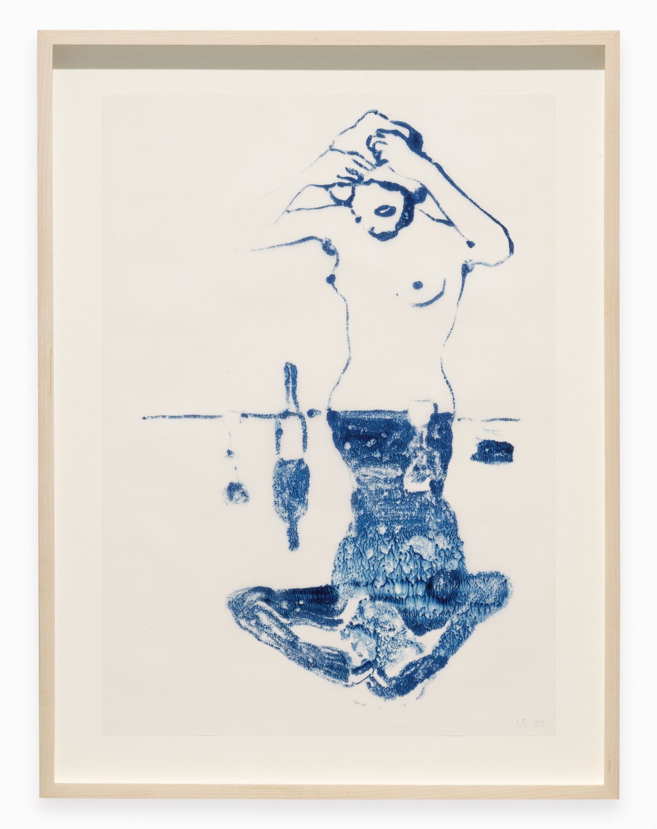 Lisa Brice Untitled, 2023 Oil on tracing paper 41.9 x 29.6 cm (16.5 x 11.65 in)