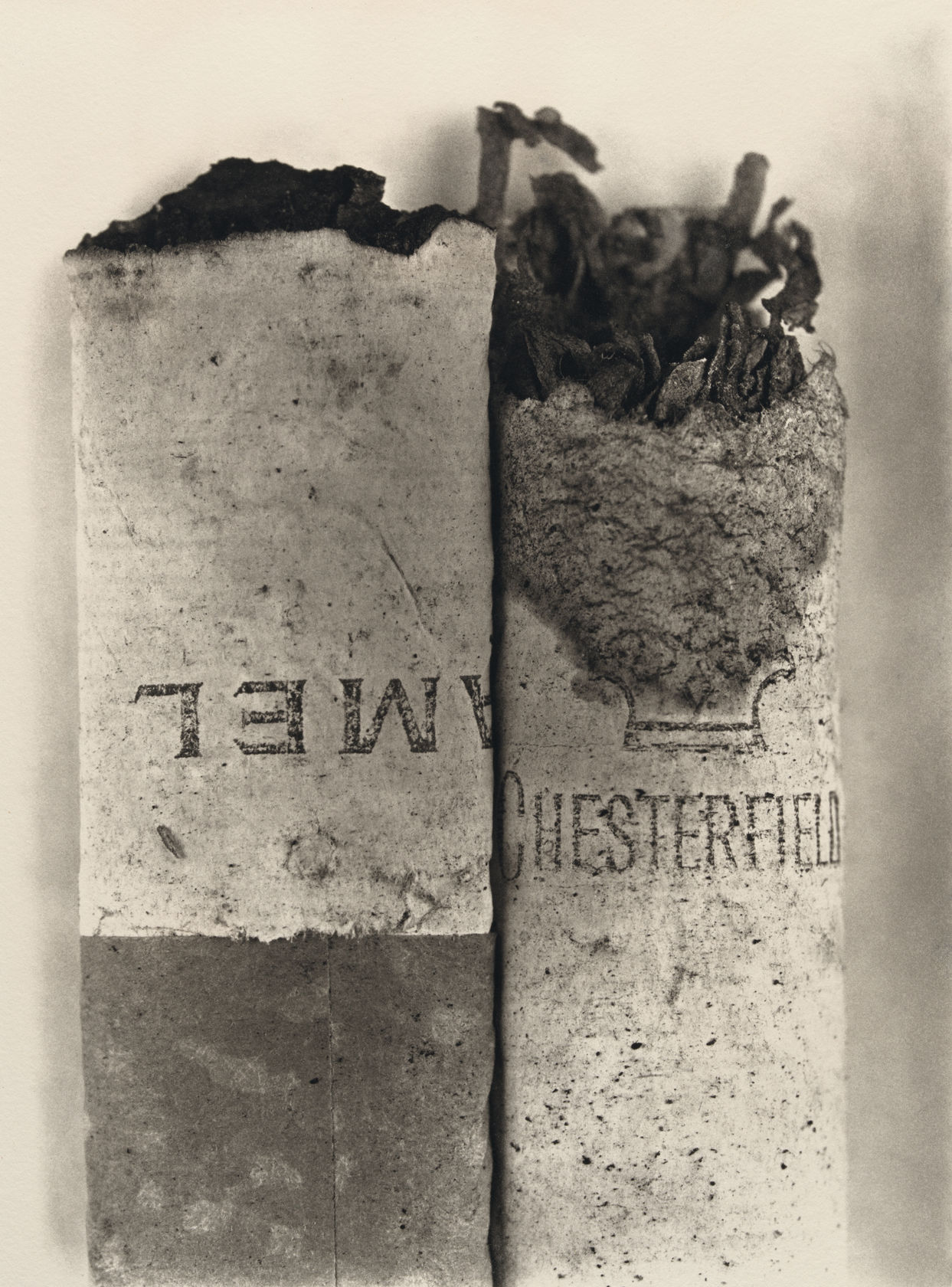 Irving Penn Cigarette No. 37, New York, 1972, print made 1975 Platinum-palladium print mounted to aluminium 59.1 x 43.2 cm...