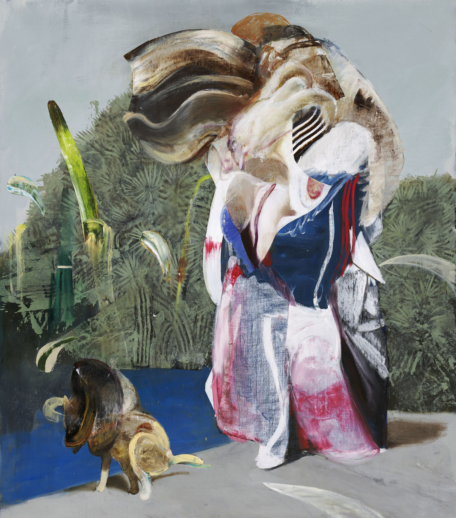 Adrian Ghenie, Figure with Dog, 2019