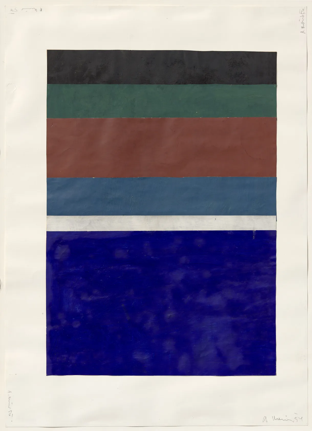 Arnulf Rainer, Proportion, Ohne Titel (1954); Early Works at Thaddaeus Ropac Paris Marais 2019