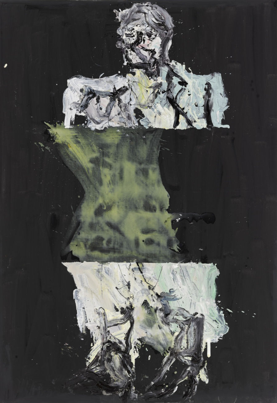 Georg Baselitz, Bitte hinter den Kopf, 2014