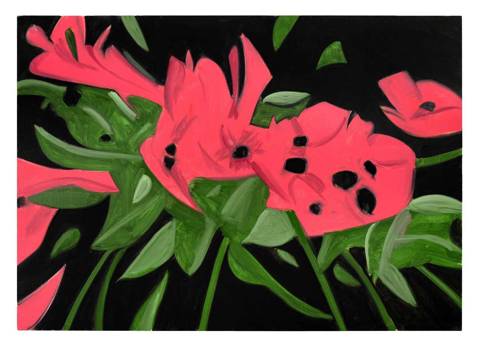 Alex Katz 亚历克斯·卡茨, Red Lily 1 《红百合 1》, 2022
