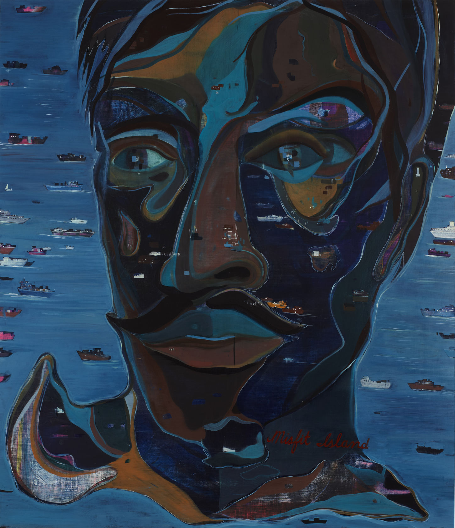 Jules de Balincourt: Blue Hours, Galerie Thaddaeus Ropac Paris Marais, 2014