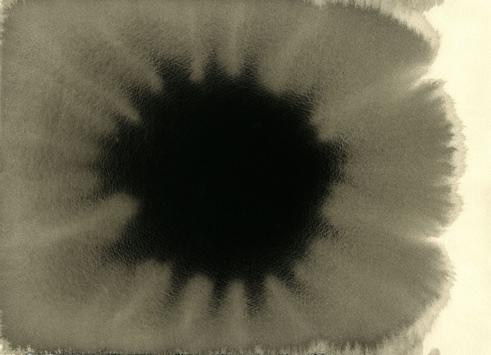 CHROMOSPHERE VII, 2018 Carbon and casein on paper 27.7 x 38 cm (10.91 x 14.96 in)