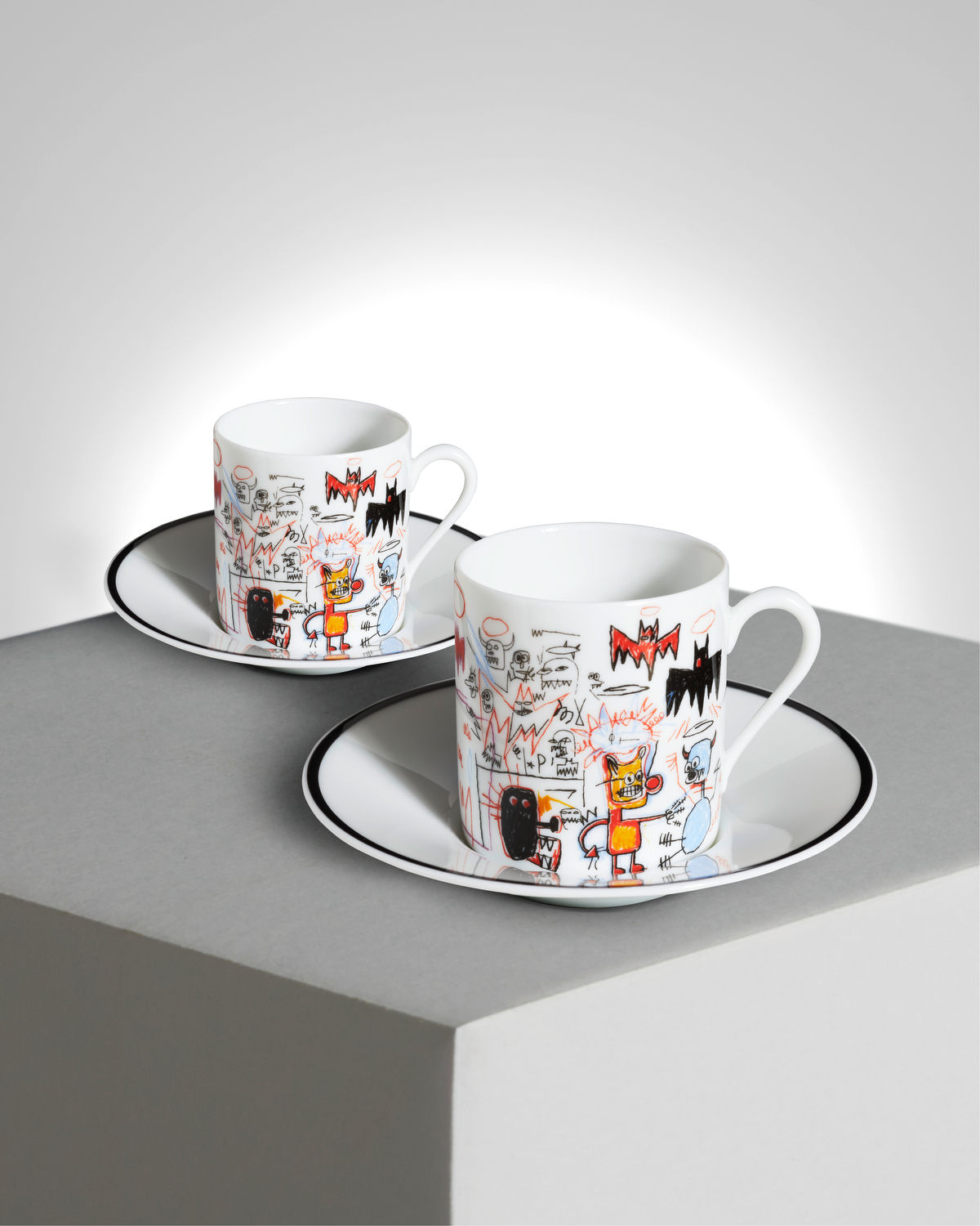 Jean-Michel Basquiat 'Batman' Porcelain Espresso Set