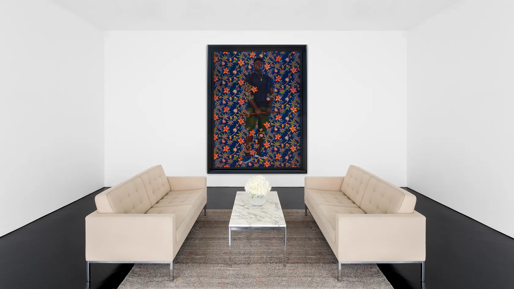 Kehinde Wiley Portrait of Uyoobong Anthony Sunday, 2024