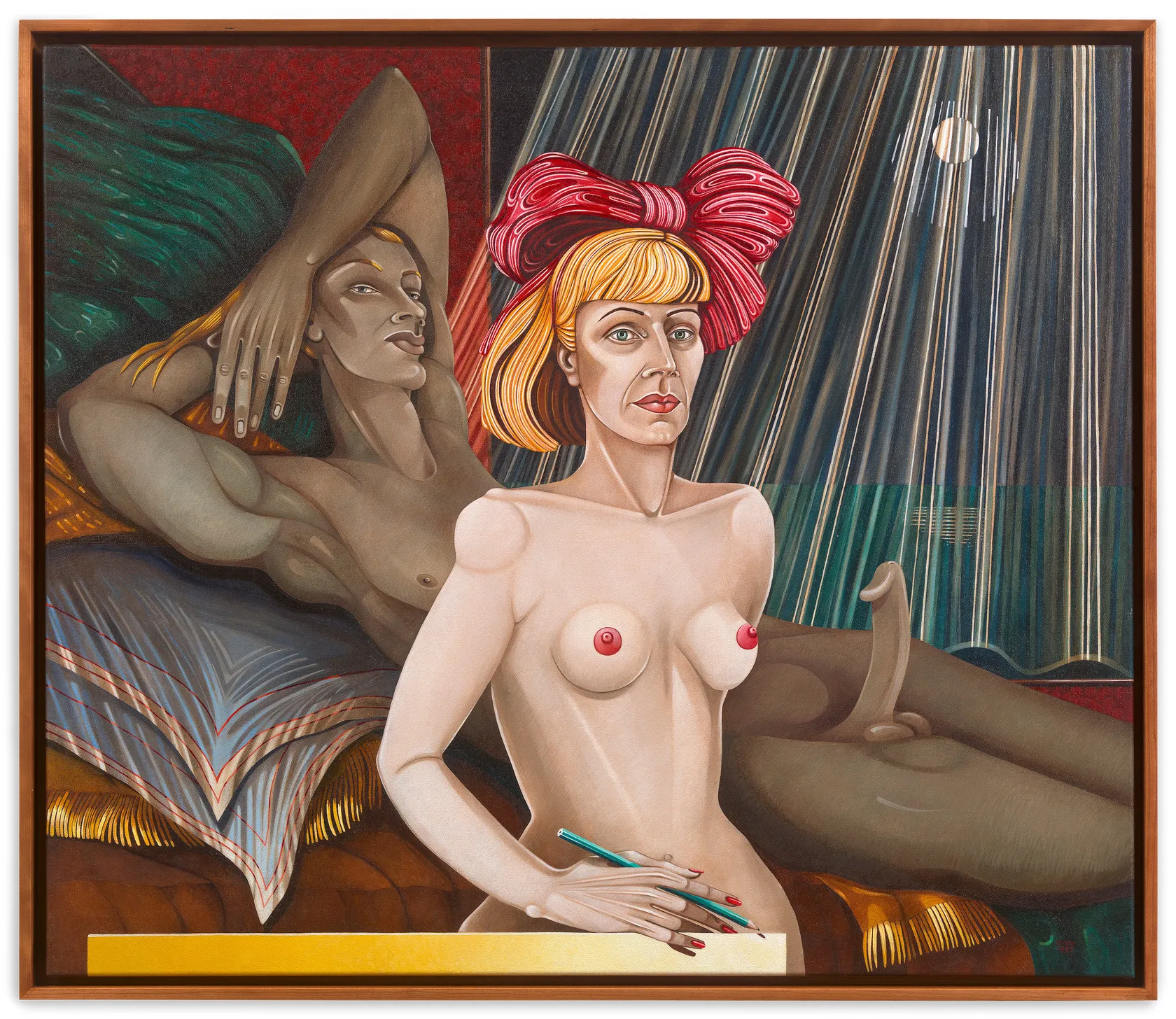 Caroline Coon Self Portrait with Model, 1993