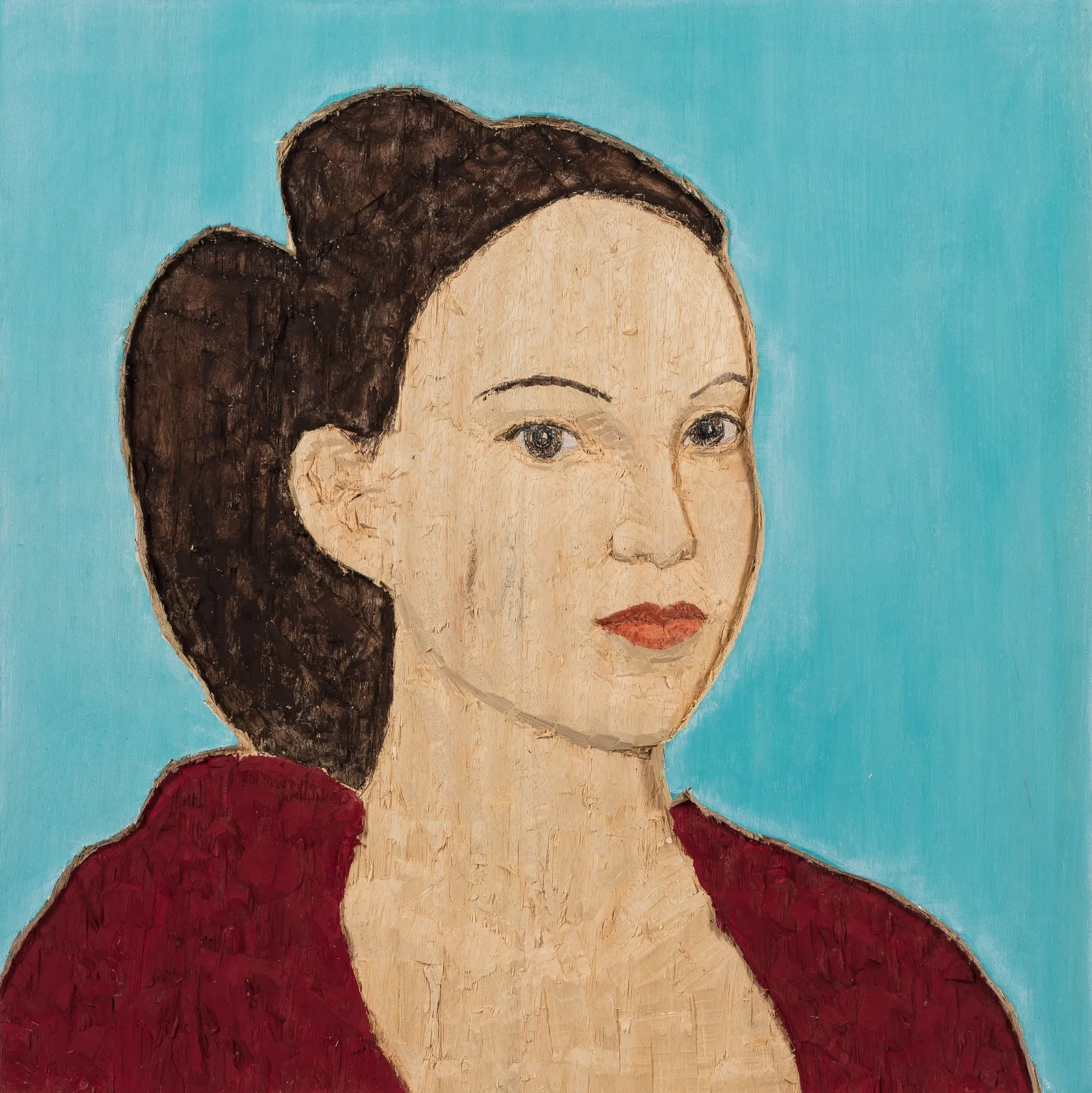 Stephan Balkenhol, Lady with Red Dress, 2017