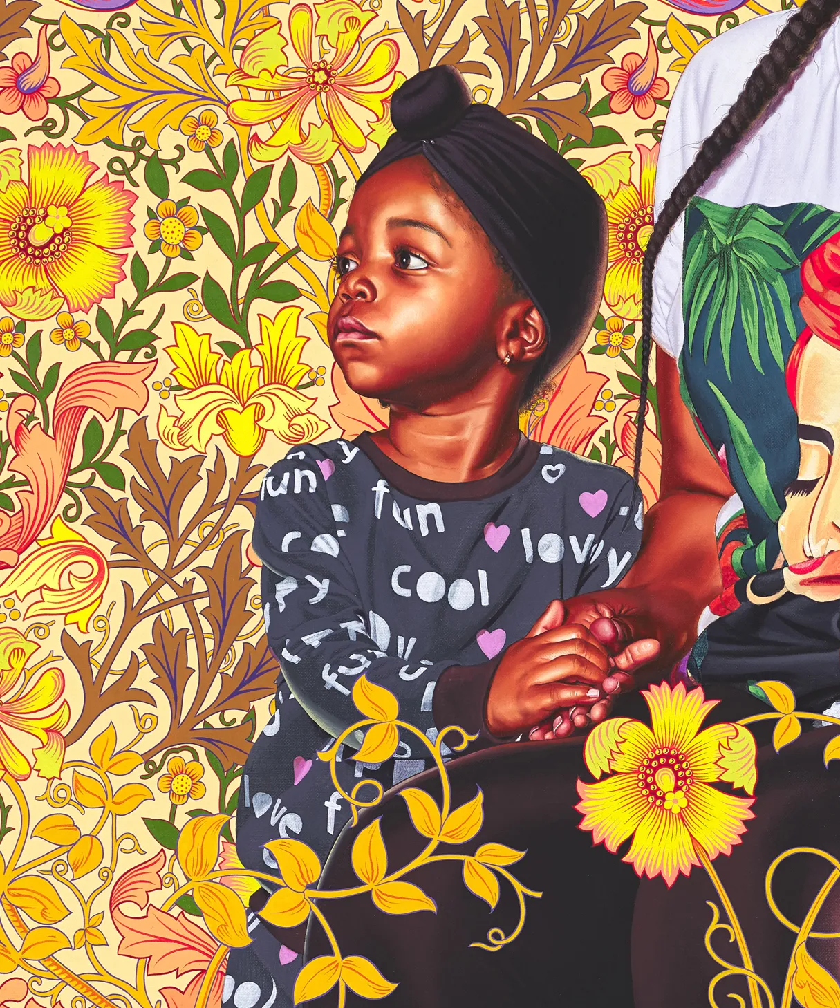 Kehinde Wiley, Portrait of Asia-Imani, Gabriella-Esnae, and Kaya
