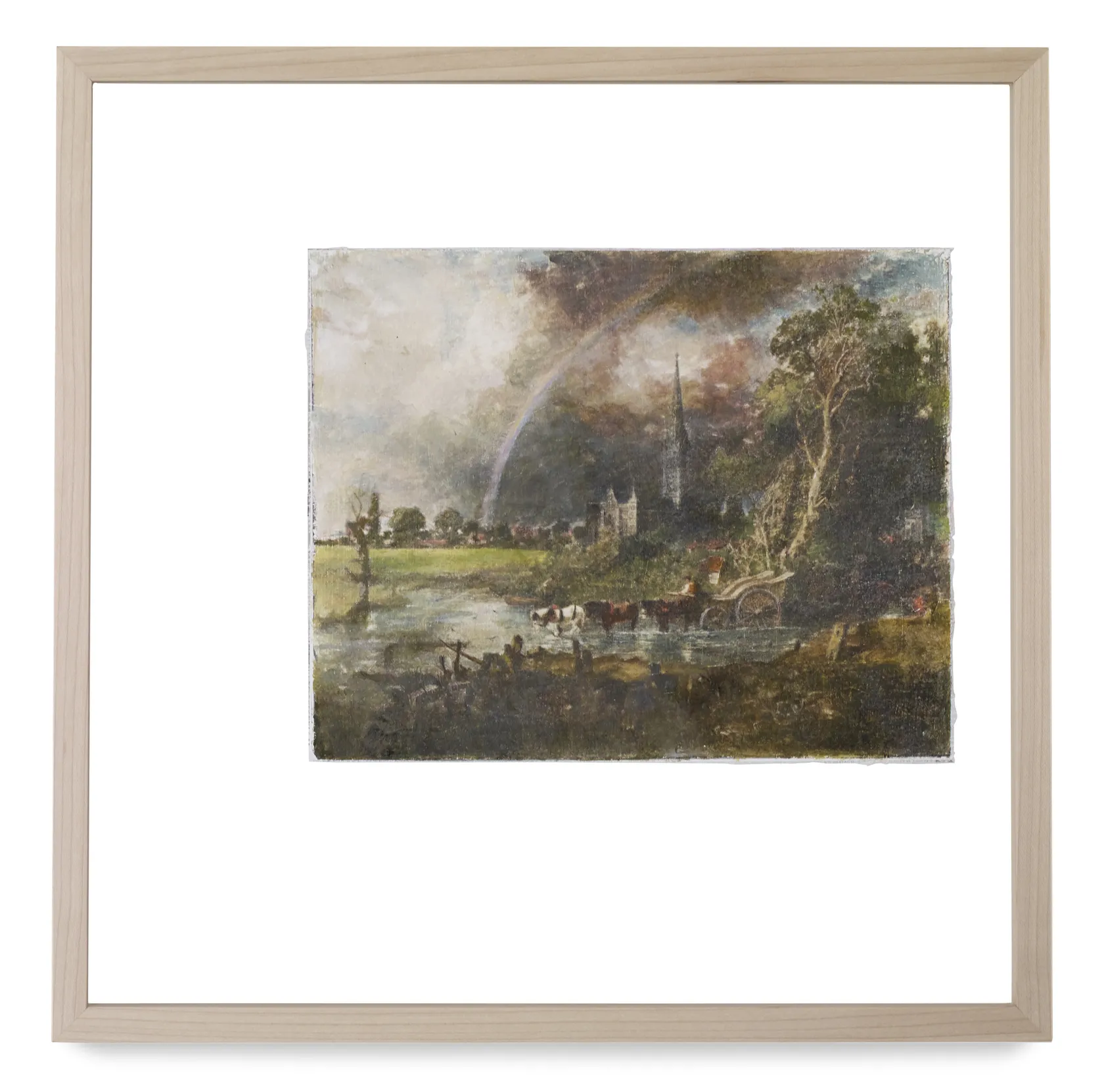 Juan Araujo Salisbury Cathedral from Meadows - glass study, 2018