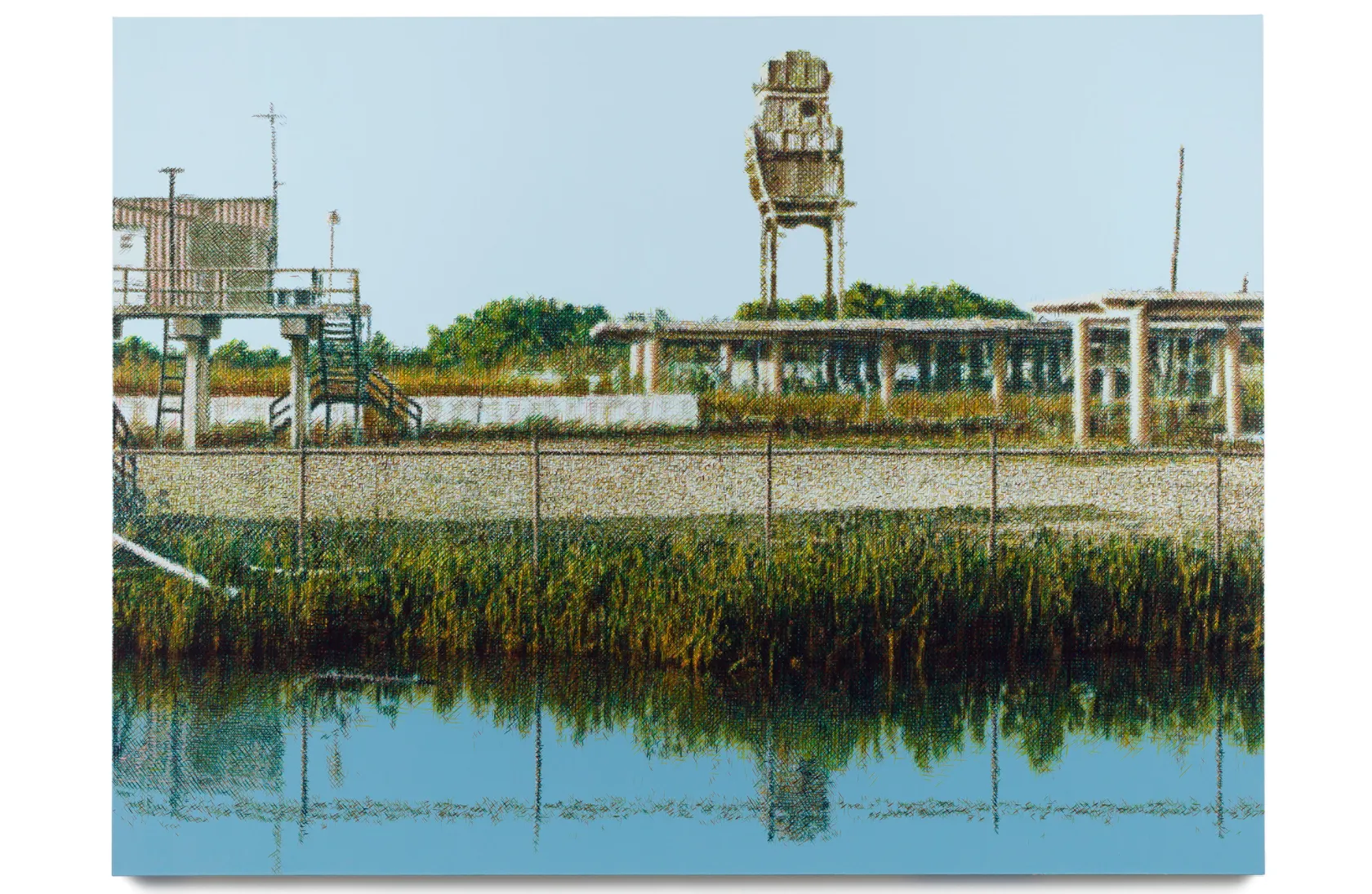Wayne Gonzales, Chevron Plant Ruin, Bayou La Loutre, near Yscloskey, Louisiana, 2018 - 2019