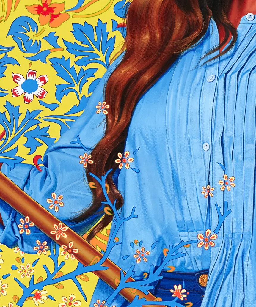 Kehinde Wiley Portrait of Dorinda Essah, 2020