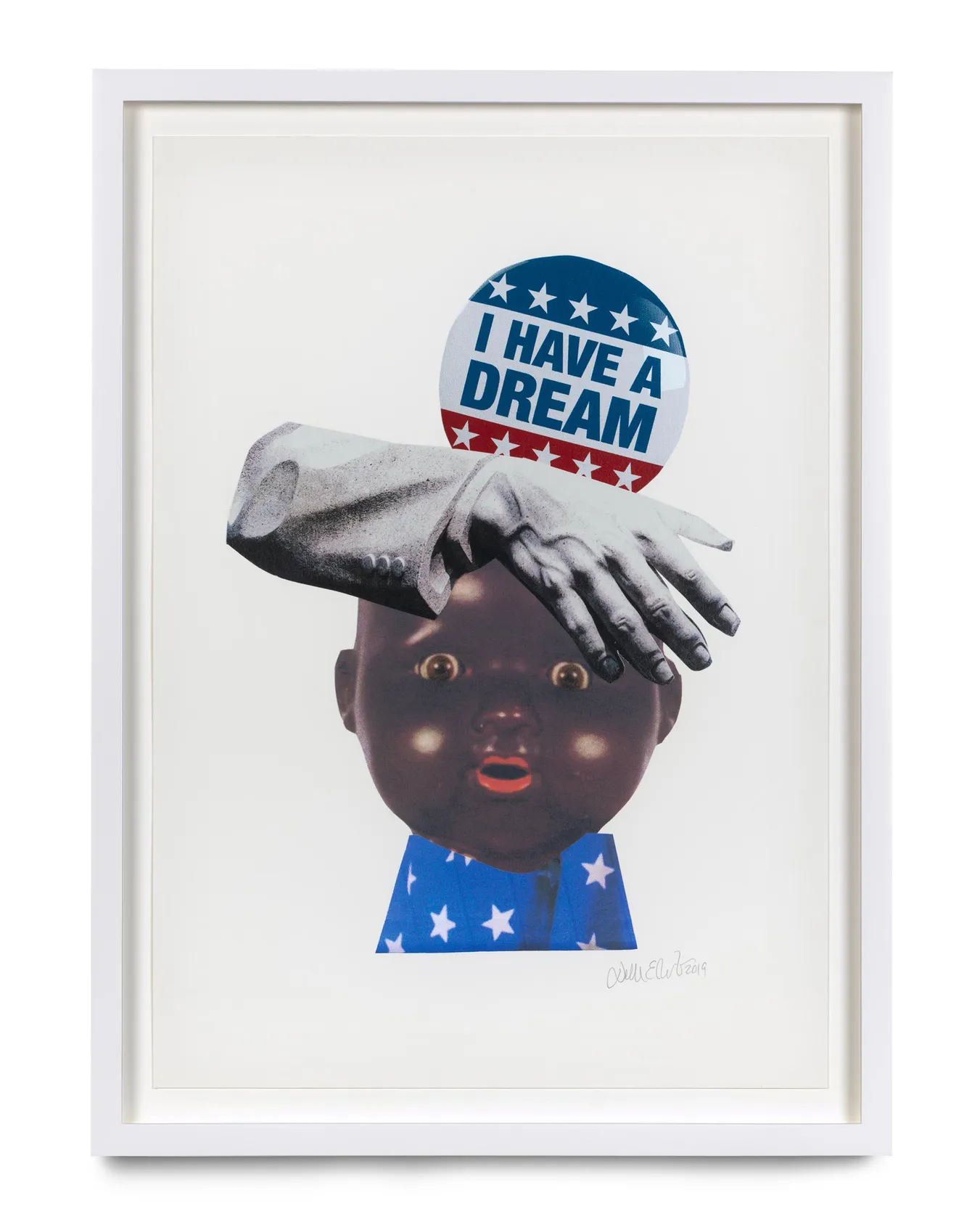 Deborah Roberts One history, two versions (Bullet Points), 2019