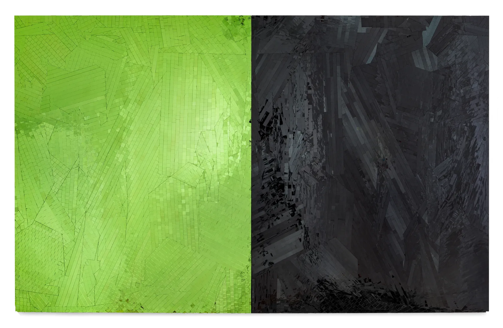 Jim Hodges Untitled (Shadow Yellow Pale Green/Black), 2014