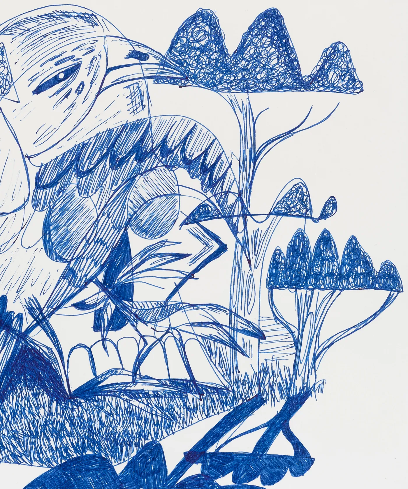 Woody De Othello untitled pen study 6, 2024