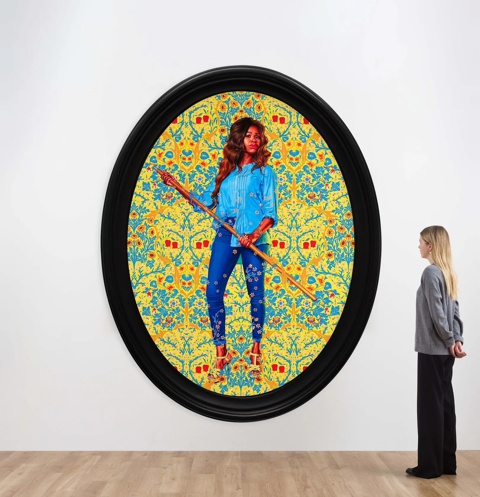 Kehinde Wiley Portrait of Dorinda Essah, 2020