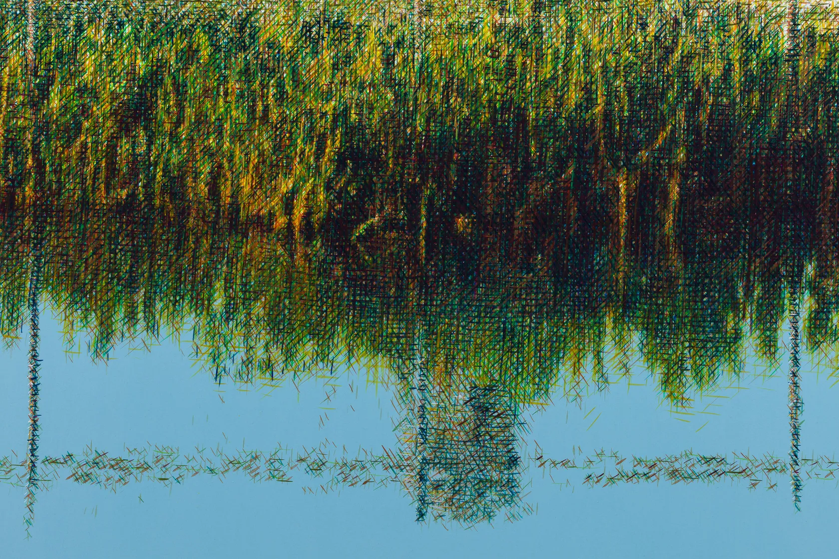 Wayne Gonzales, Chevron Plant Ruin, Bayou La Loutre, near Yscloskey, Louisiana, 2018 - 2019