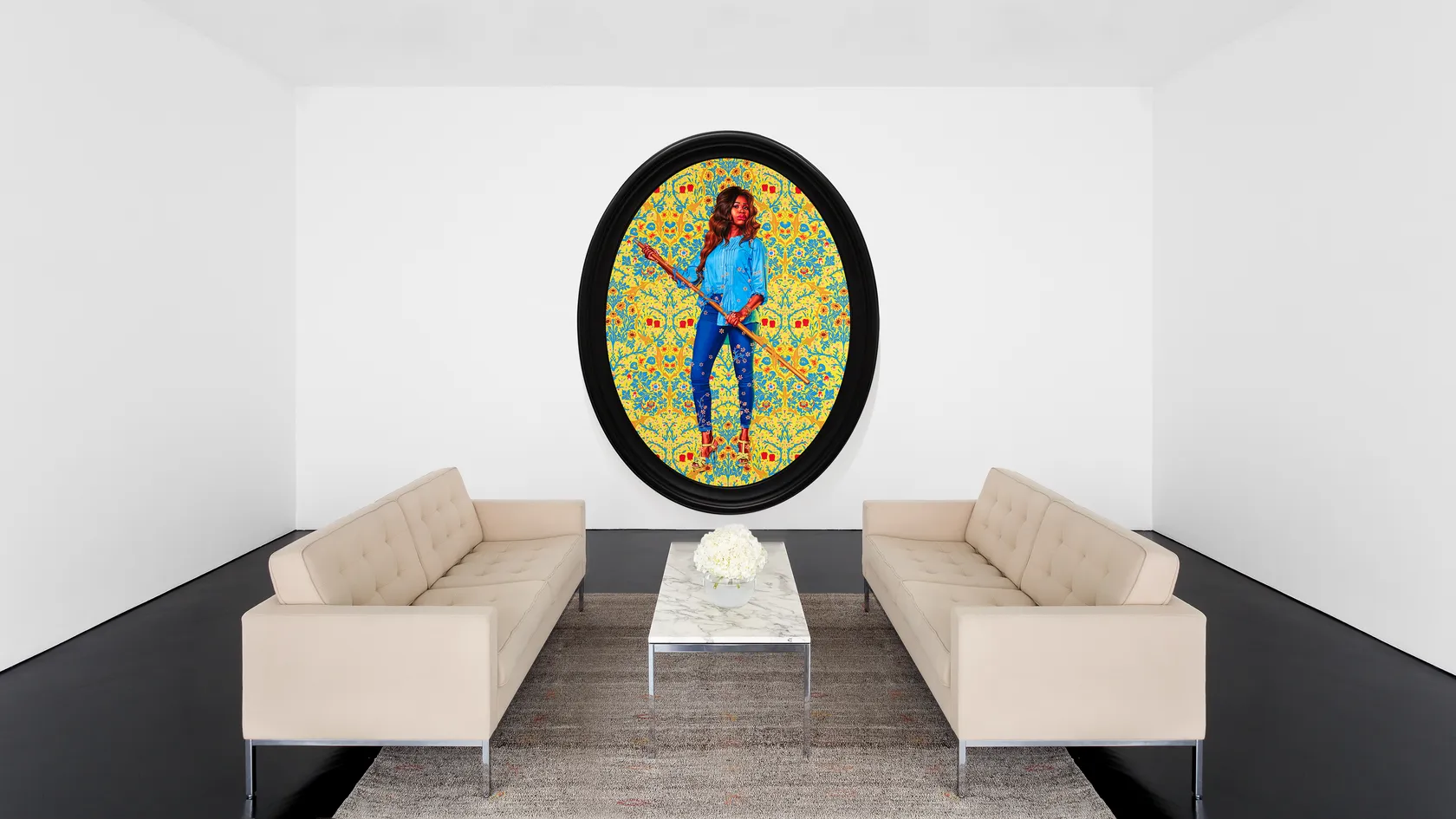 Kehinde Wiley Portrait of Dorinda Essah, 2020