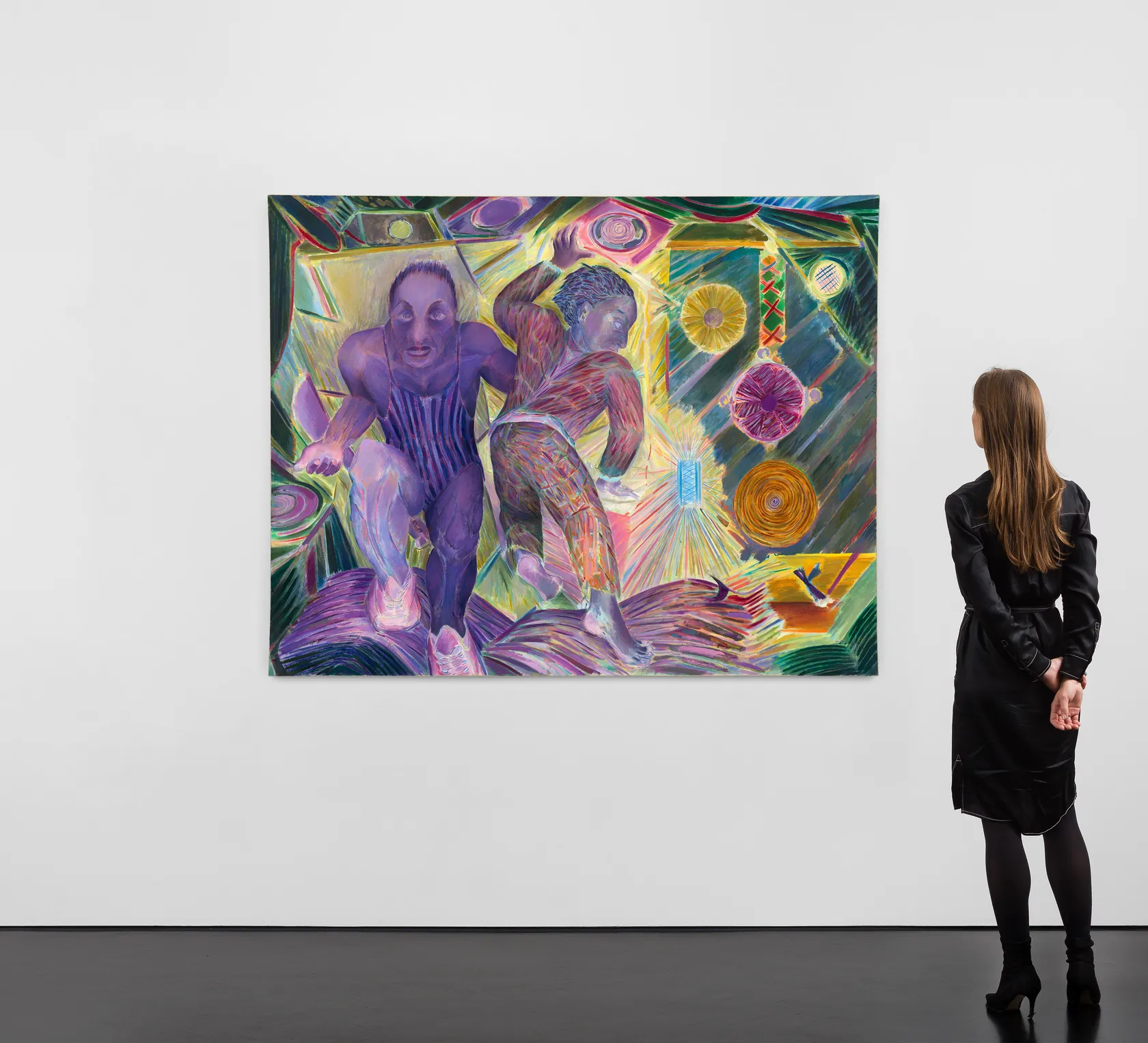 Denzil Forrester Jungleheart, 1995 Oil on canvas, 153.2 x 196.2cm (60 1/4 x 77 1/4in)