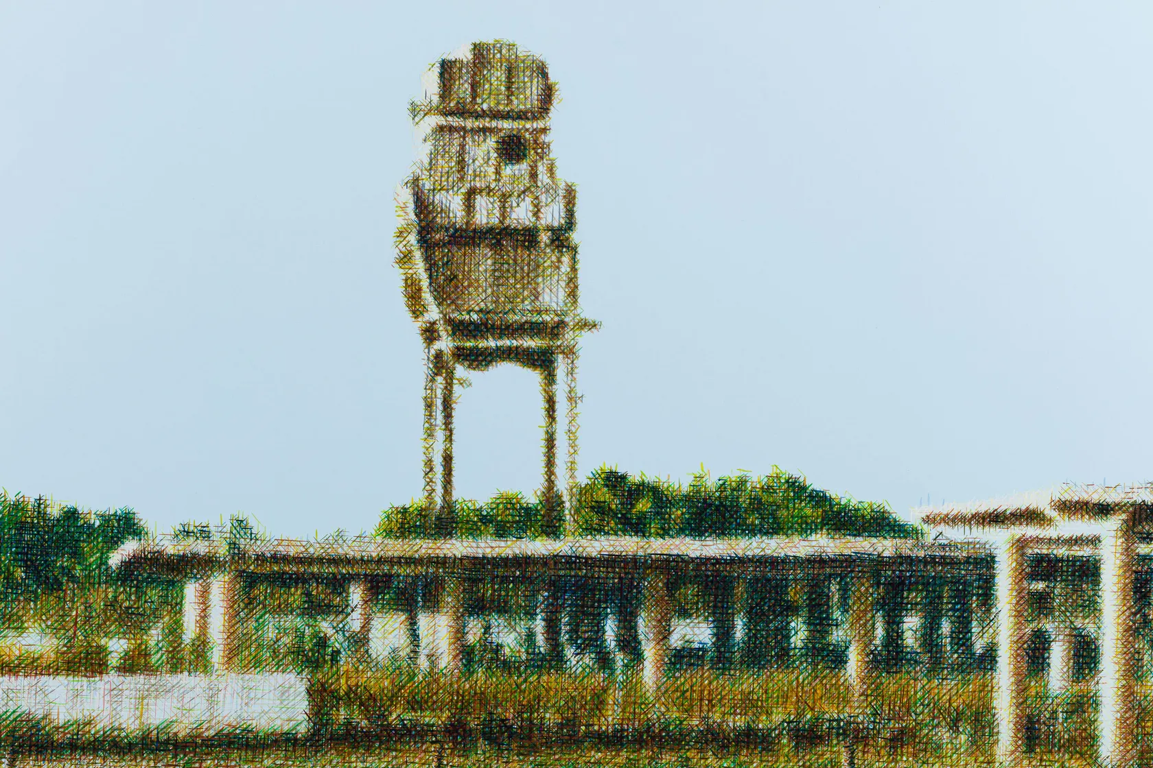 Wayne Gonzales, Chevron Plant Ruin, Bayou La Loutre, near Yscloskey, Louisiana, 2018 - 2019